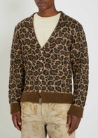Second Layer Chevy Intarsia Mohair-blend Cardigan Leopard