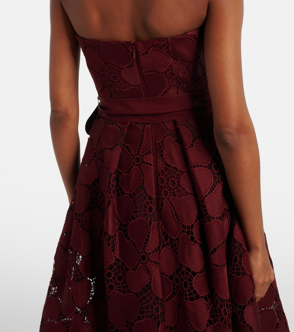 Elie Saab Silk-blend guipure lace cocktail dress