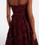 Elie Saab Silk-blend guipure lace cocktail dress