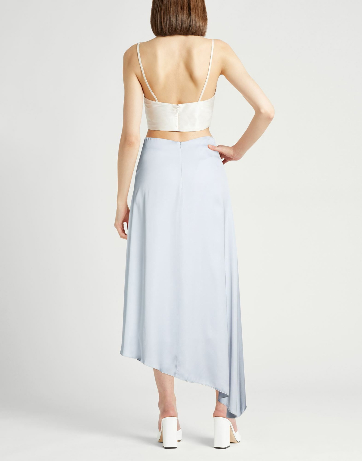 Peserico Womens Midi skirt Light in Grey