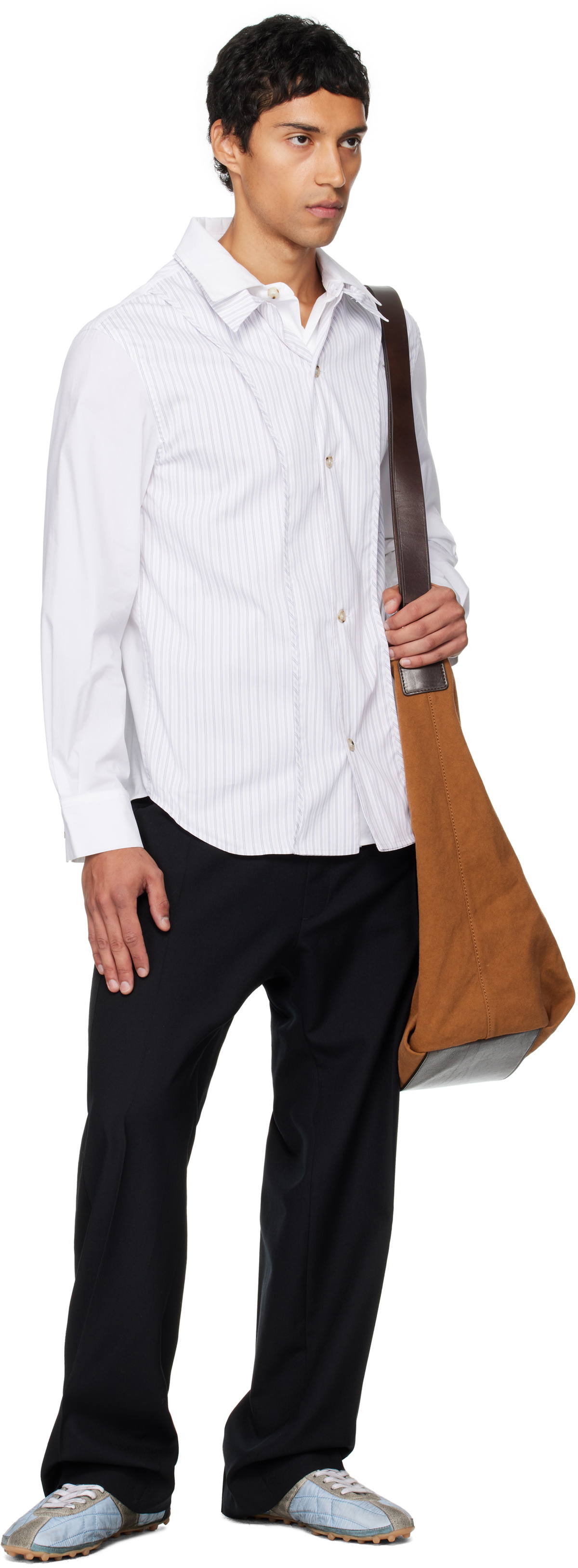 Stefan Cooke Black Tuxedo Trousers