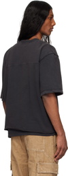 le PÈRE Black Torn T-shirt