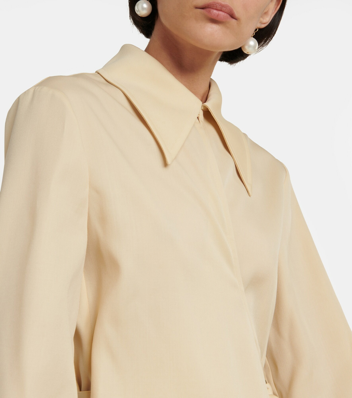 Jil Sander - Wool twill wrap dress Jil Sander Jil Sander - Wool twill wrap dress Jil Sander