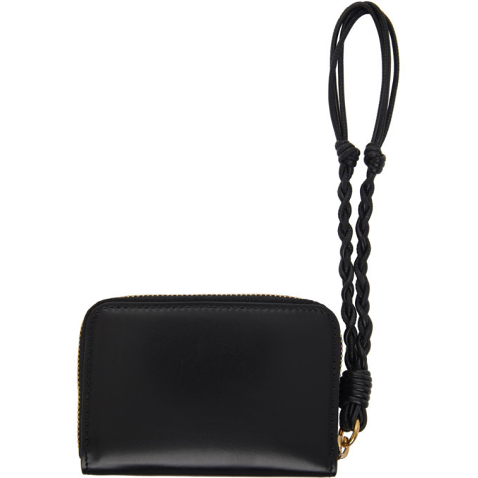 Jil Sander Black Small Zip Around Wallet