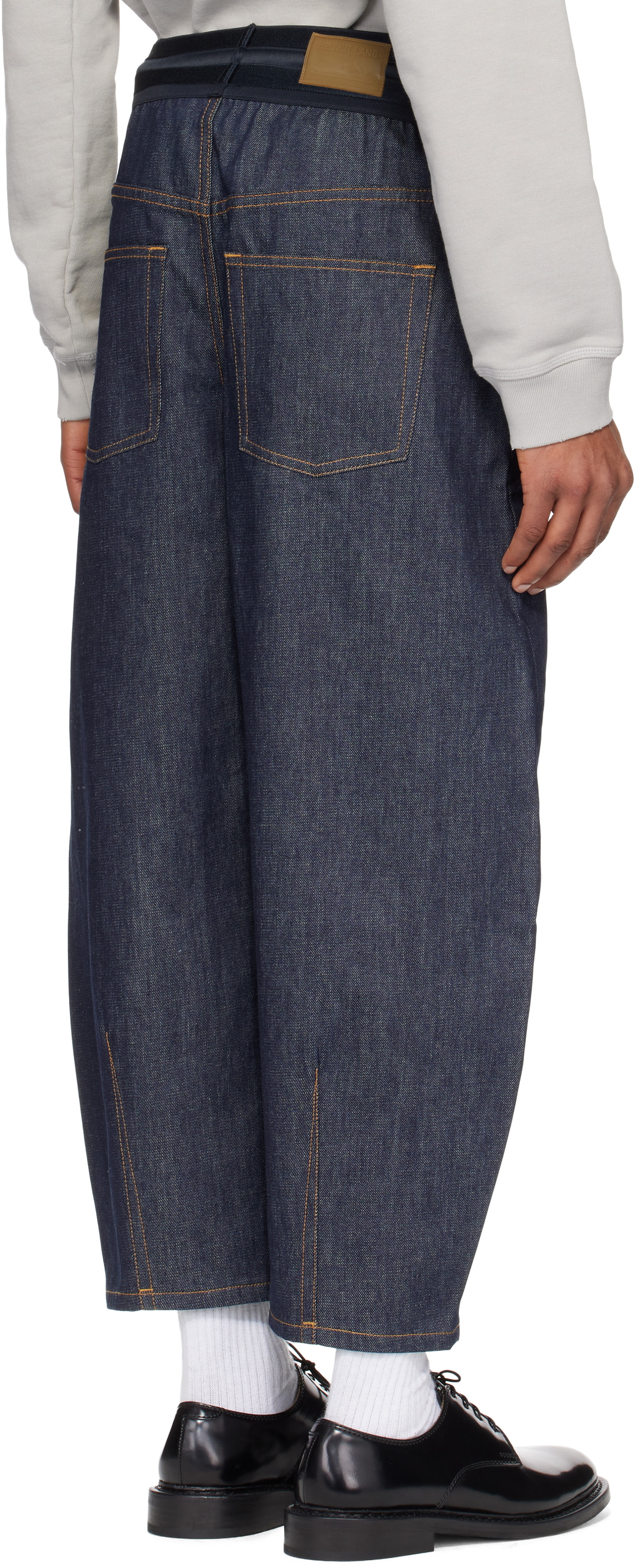 Helmut Lang Indigo Cocoon Pull-On Jeans