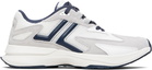 Lanvin White & Navy JLA Mesh Sneakers