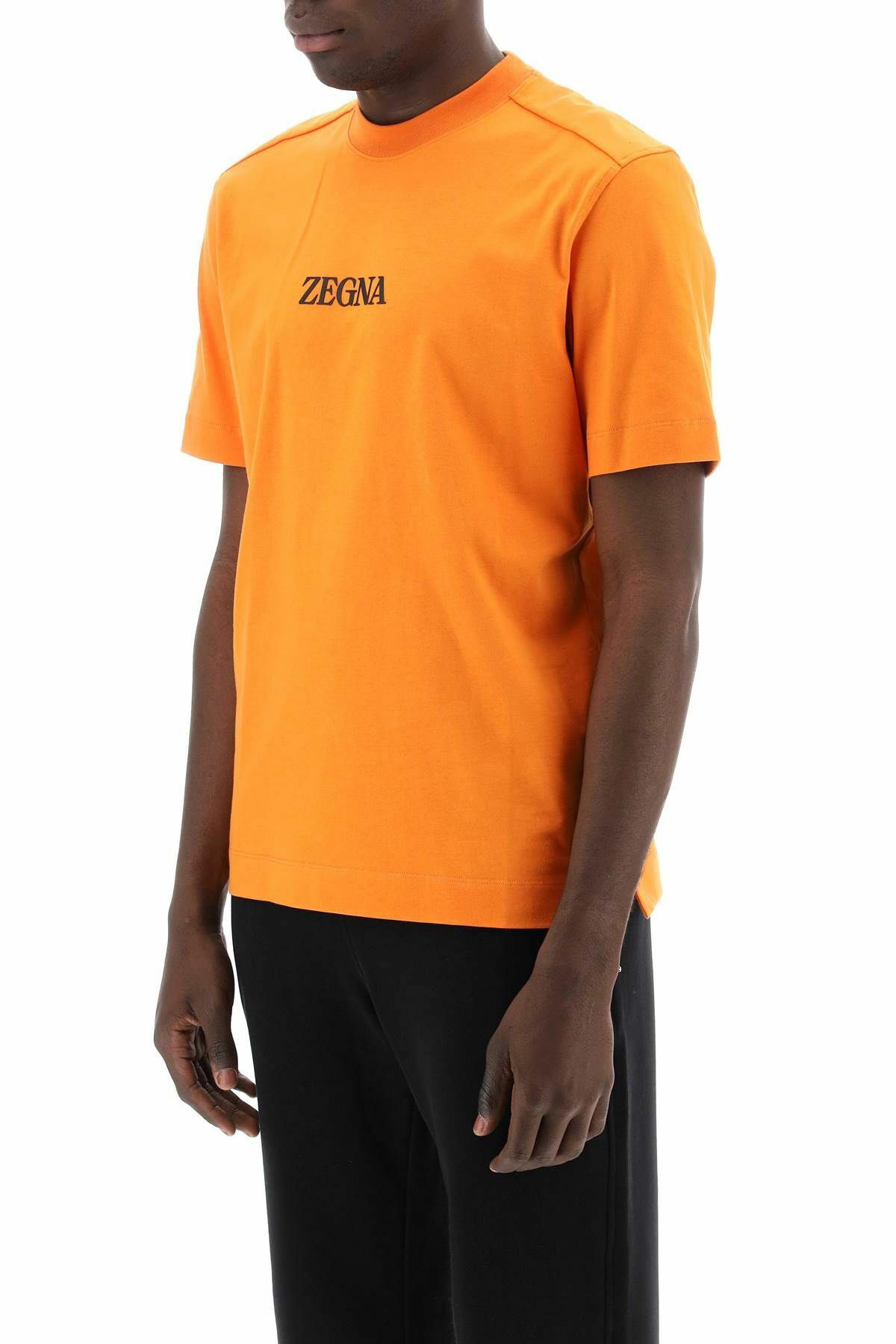 ZEGNA crewneck t-shirt Orange Zegna