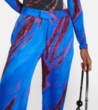 Louisa Ballou Printed wide-leg pants