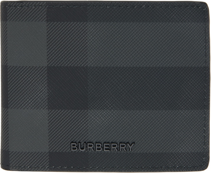 Photo: Burberry Black & Gray Check Wallet