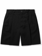 Acne Studios - Radd Straight-Leg Pleated Woven Shorts - Black