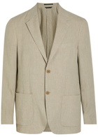 Sunspel Linen Blazer Sand