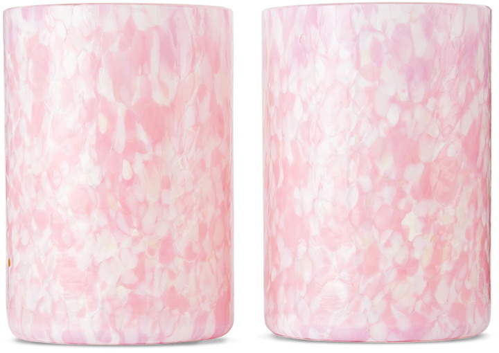 Photo: Stories of Italy Pink & White Macchia Su Macchia Tumbler Set