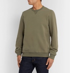 Brunello Cucinelli - Fleece-Back Stretch-Cotton Jersey Sweatshirt - Green