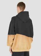 Bleached Hooded Sweatshirt in Black