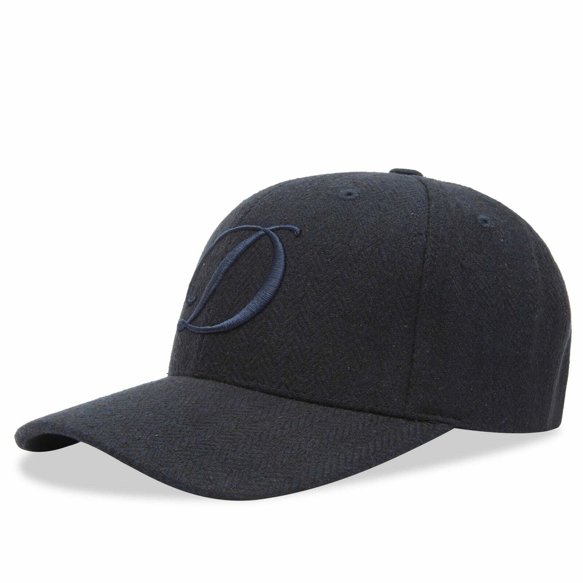 Dime Men's D Full Fit Cap in Herringbone Navy Dime