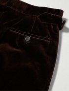 Kingsman - Cotton-Velvet Suit Trousers - Brown