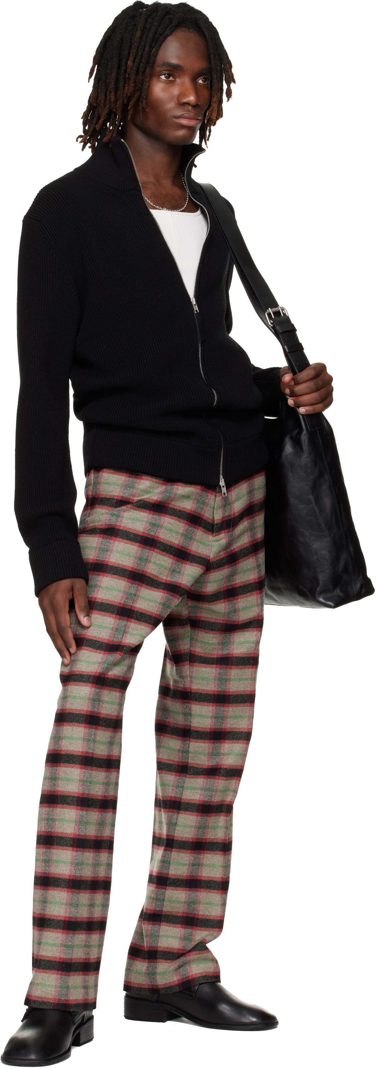Enfants Riches Déprimés Black Leather Pope Loafers