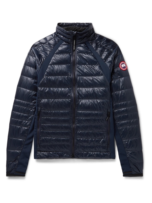 Photo: CANADA GOOSE - HyBridge Lite Slim-Fit Quilted Nylon-Ripstop Down Jacket - Blue