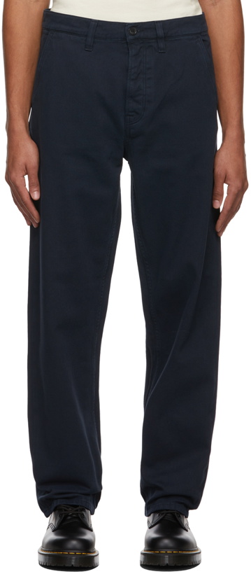 Photo: Nudie Jeans Navy Tuff Tony Trousers