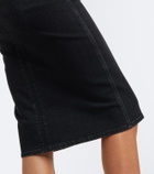 Gucci Denim midi skirt