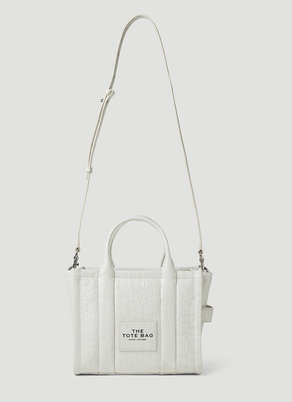 Marc Jacobs - Croc Embossed Mini Tote Bag in White Marc Jacobs