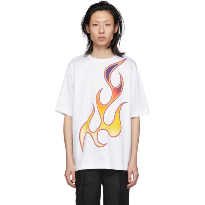 Photo: Etudes White Unity Flame T-Shirt
