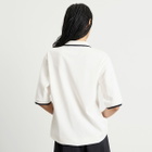 END. Piquet Polo in Off White/Ciner Black