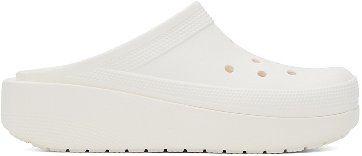 Photo: Crocs White Classic Blunt Toe Loafers