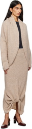 Lauren Manoogian Beige Knot Midi Skirt