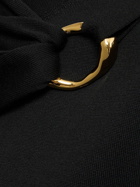 JIL SANDER - Wool Knit Long Sleeve Top W/ Ring Detail