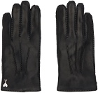 AMI Alexandre Mattiussi Black Hardware Gloves
