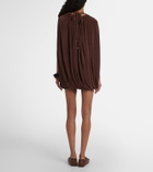 Xu Zhi Embellished draped minidress