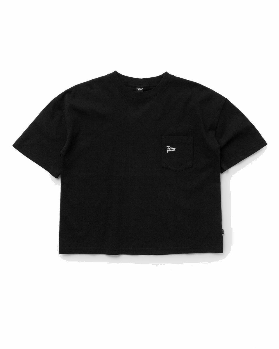 Photo: Patta Wmns Basic Boxy Pocket T Shirt Black - Womens - Shortsleeves