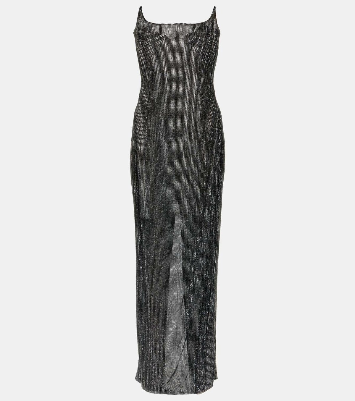 Giuseppe di Morabito Embellished bustier mesh gown