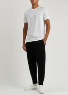 Emporio Armani Stretch-jersey Sweatpants Black