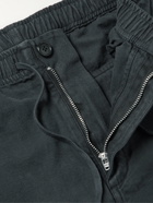 GENERAL ADMISSION - Ratrock Straight-Leg Cotton-Twill Drawstring Trousers - Black