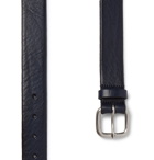 Anderson's - 3.5cm Textured-Leather Belt - Blue