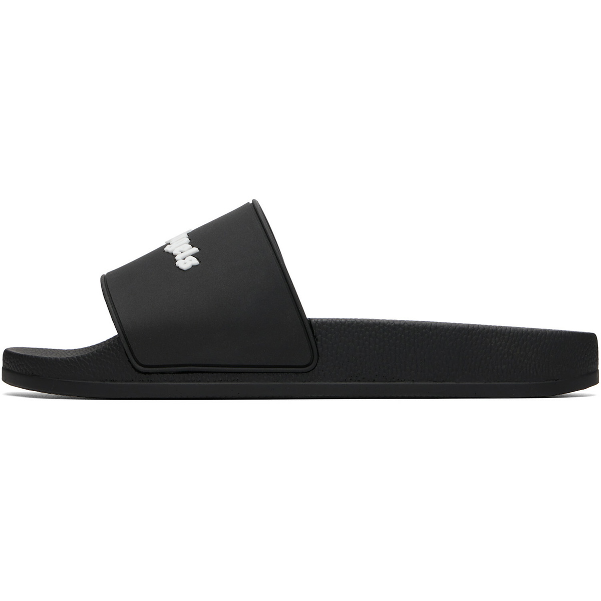 Palm Angels Black Classic Logo Pool Slides