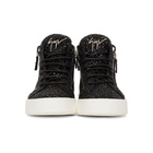 Giuseppe Zanotti Black Glitter Kriss Sneakers