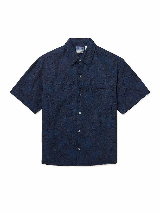 Photo: Blue Blue Japan - Cotton-Jacquard Shirt - Blue
