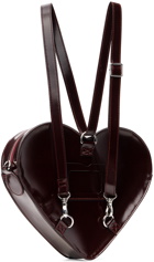 Dr. Martens Burgundy Vegan Heart Shaped Backpack