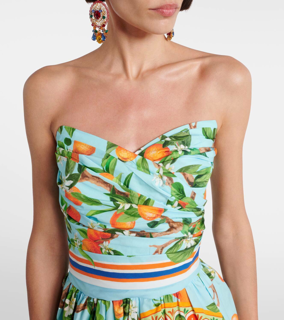 Dolce&Gabbana Printed cotton romper