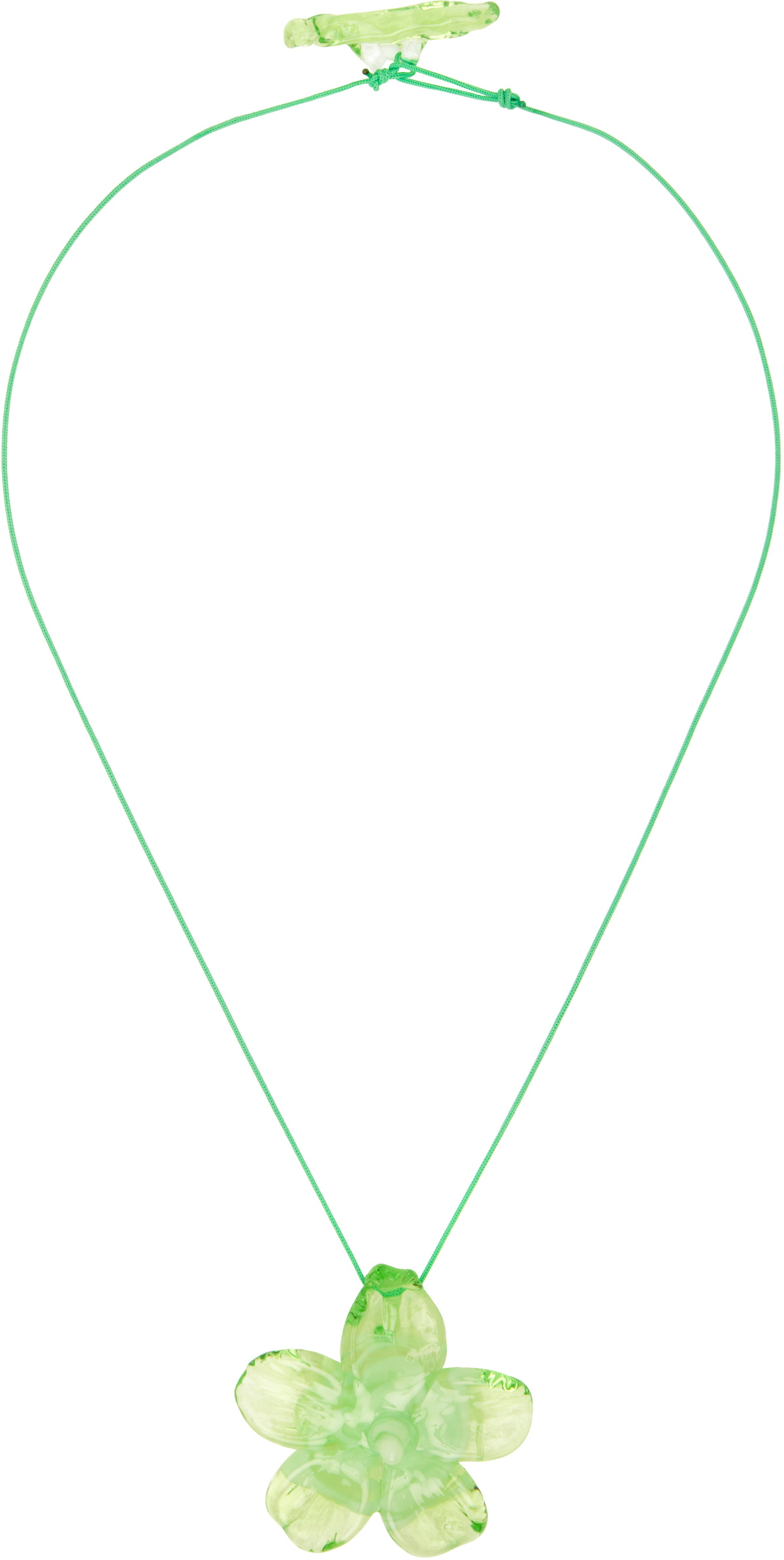 LEVENS JEWELS Green Hibiscus Necklace