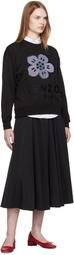 Kenzo Black Kenzo Paris 'Boke Flower' Embroidered Sweatshirt