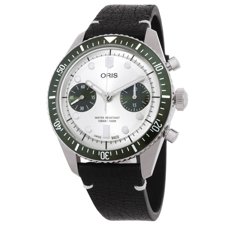 Photo: Oris Divers Sixty-Five Chronograph Automatic Grey Dial Mens Watch 01 771 7791 4051-07 6 20 01