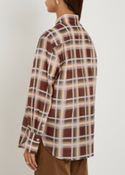 Frame The Plaid Boy Cotton and Silk-blend Shirt Red