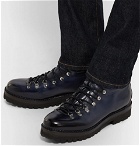 Ralph Lauren Purple Label - Fidel Leather Boots - Men - Navy