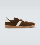 Tom Ford Archer leather-trimmed suede sneakers