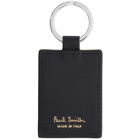 Paul Smith Black and Multicolor Stripes Keyring