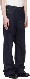 stein Navy Twist Cut Jeans